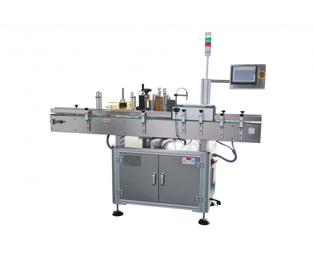 Round bottle labeling machine