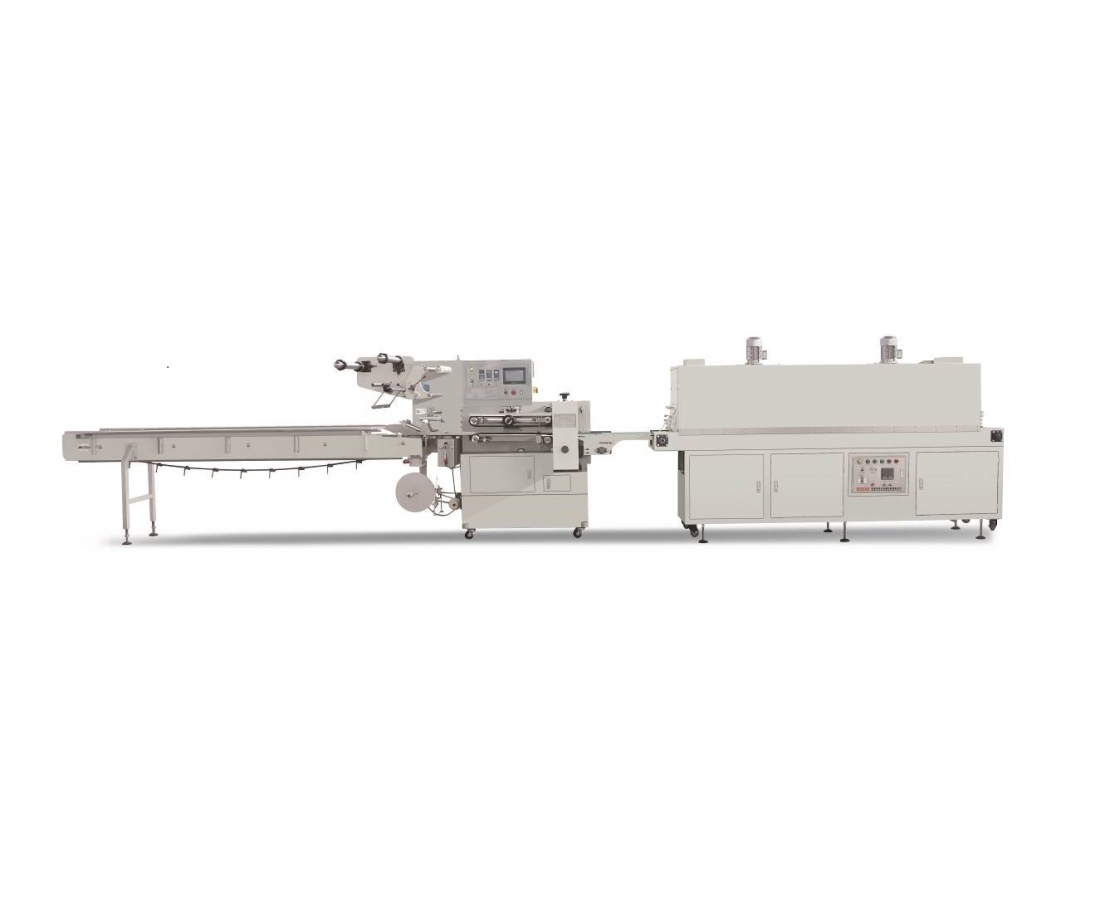 Automatic Flow Wrapping Machine with Shrinking